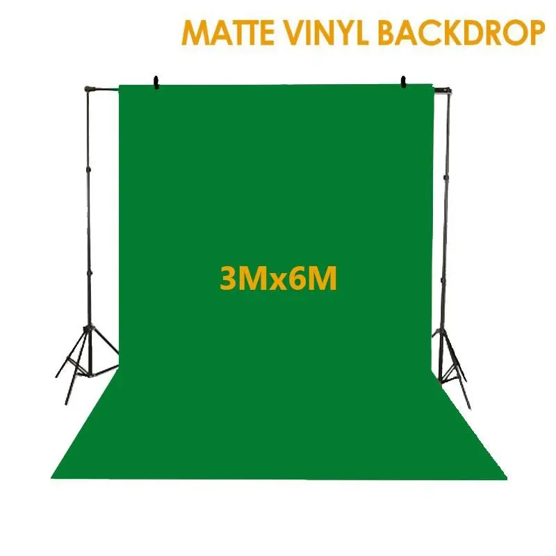 Hypop Chroma Key Green Synthetic Poly Vinyl Roll Backdrop (3M x 6M)