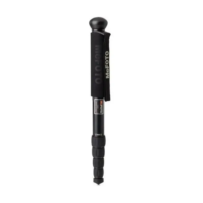 MeFOTO WalkAbout Monopod 5-Section Twist Lock Knob with Compass - Black