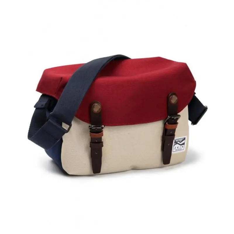Zkin Getaway Cetus Burgundy Beige DSL Camera Shoulder Satchel Bag