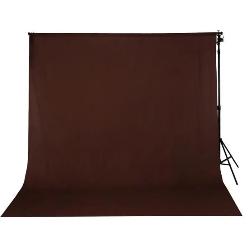Spectrum Kaleidoscope Cotton Muslin Backdrop 3M x 6M - Chocolate Ganache Brown