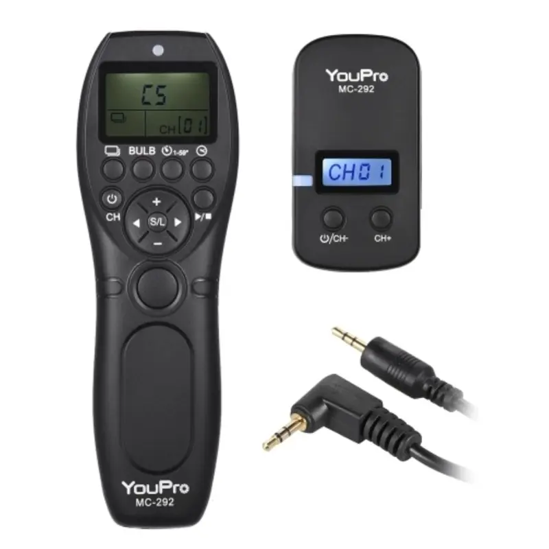 Black 2.4G Wireless Timer Camera Remote