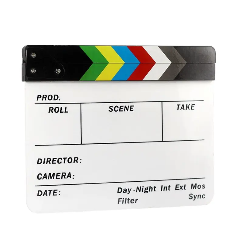 Directors Acrylic Production Slate Clapperboard