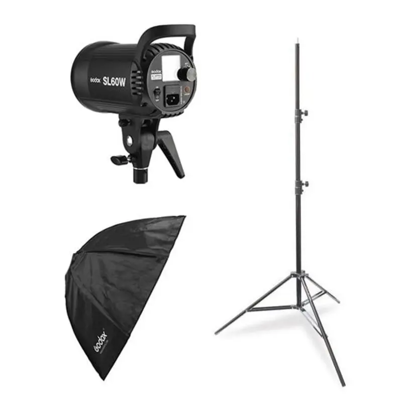 Godox SL-60W LED Starter Kit (Including Large Softbox and Light Stand) - Bundle