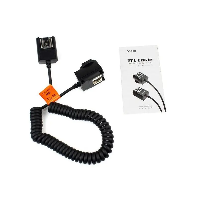 Godox TL-N Off-Camera Flash Light Speedlite TTL Shoe Cord 3M For Nikon