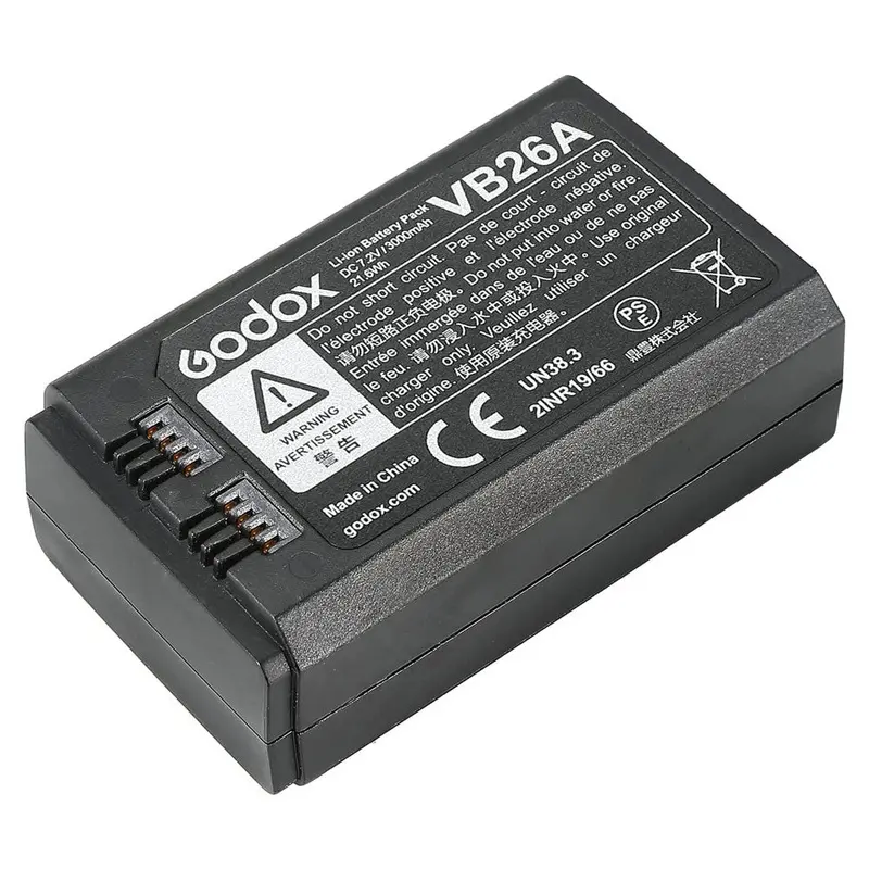 Godox VB26B / VB26 Rechargeable Li-On Battery for V1 and V860III Flash (7.2V, 2980mAh)