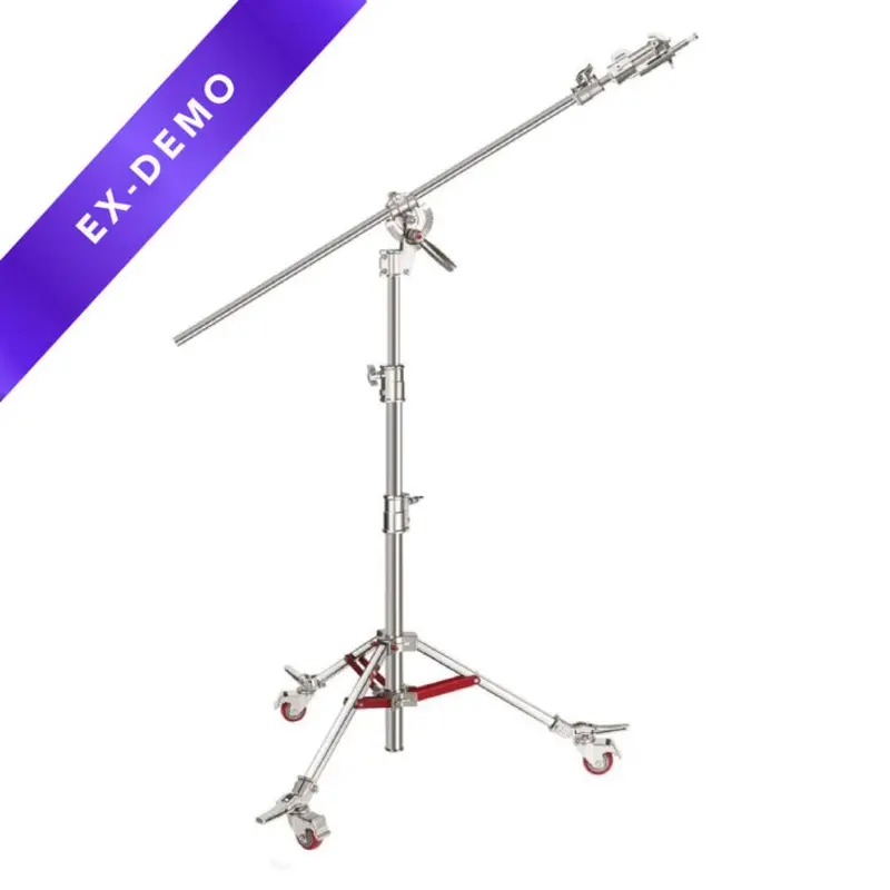 Heavy Duty Photographic C-Stand & Boom Arm with Wheels (40kg Load) (DEMO 1)