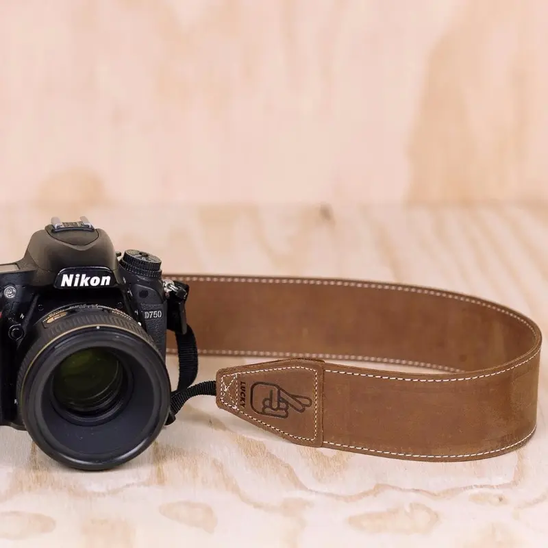 Lucky Straps Standard 53 LONG Classic Leather Camera Strap - Brown