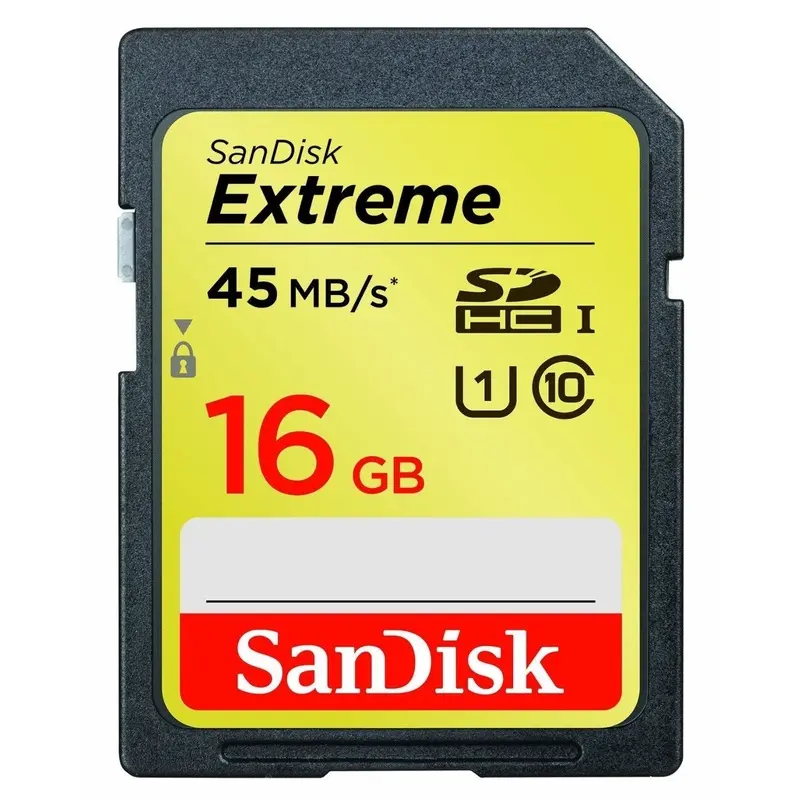 SanDisk EXTREME CLASS 10 SDHC CARDS Read 45MB/s Write Speed 300x