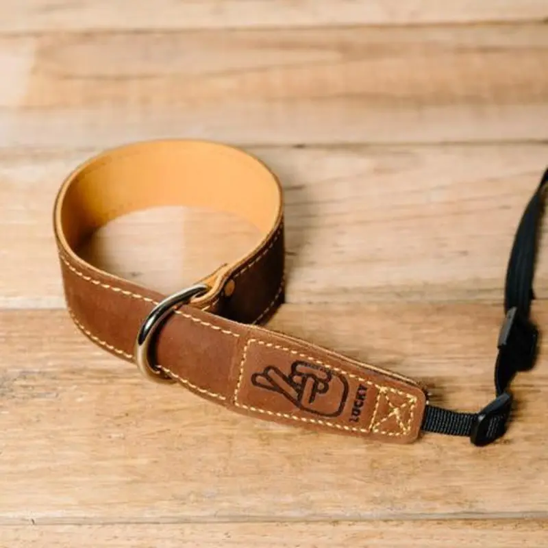 Lucky Straps Leather Camera Wrist Strap - Brown/Tan