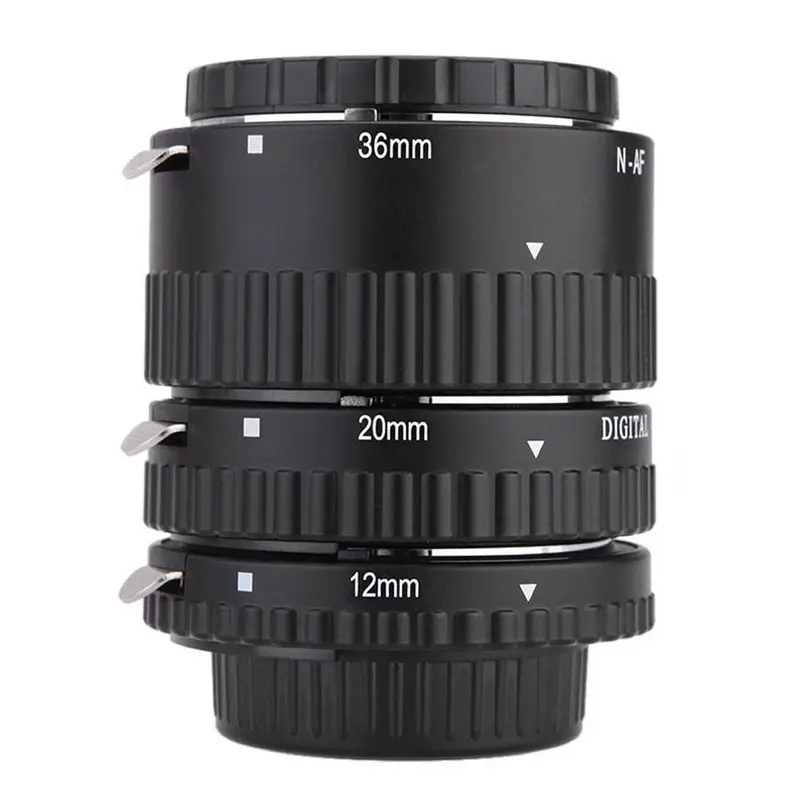 Meike-N-AF1-B Auto Focus Macro Extension Tube Ring Set for Nikon