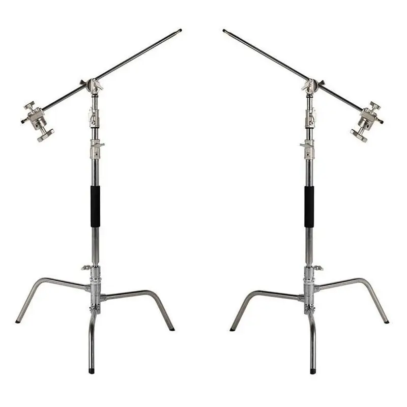 Pro "Multi-Purpose" C-Stand Double Heavy Duty Backdrop Studio Setup (20kg Load) - Bundle