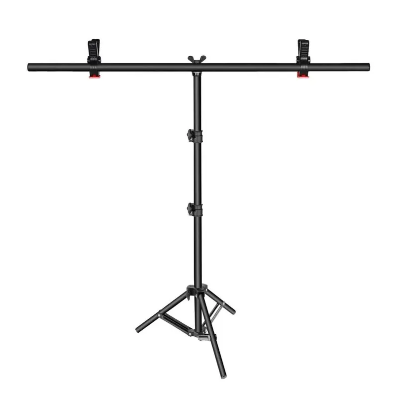 T-Stand Backdrop Stand with Clamps (90cm x 200cm)