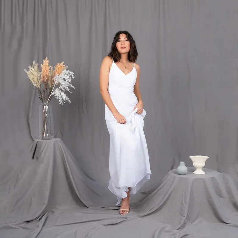 Spectrum 'Pastel Palette' Muslin Backdrop 3M x 6M - Clean Slate Grey