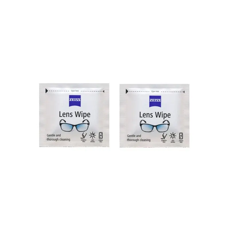 ZEISS Lens Wipes for Camera Lenses and Optical Gear Two Pack Set - Bundle