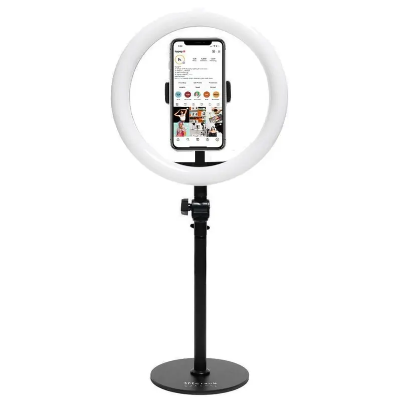 10" Black LED Table Top Ring Light - Opaluxe