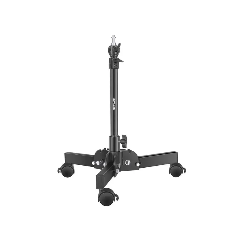 Heavy Duty Adjustable Foldable Tripod Light Stand With Wheels 72cm