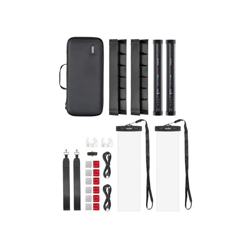 Godox TL30 RGB 30cm LED Tube Light 2-Light Kit