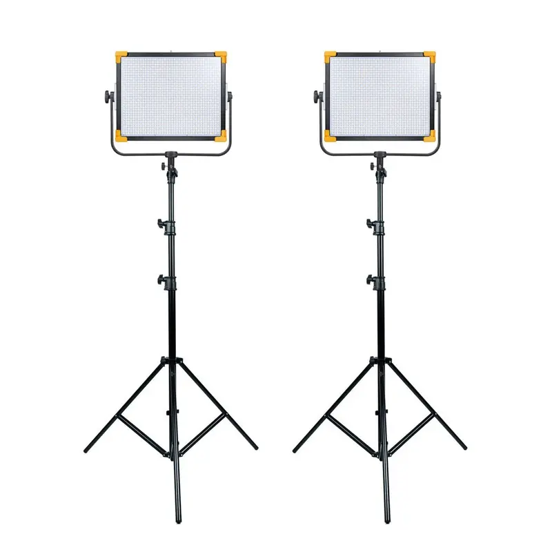 Cinematic Film RGB LED Video Lighting Kit with Dual Godox LD150RS & Stands - Bundle