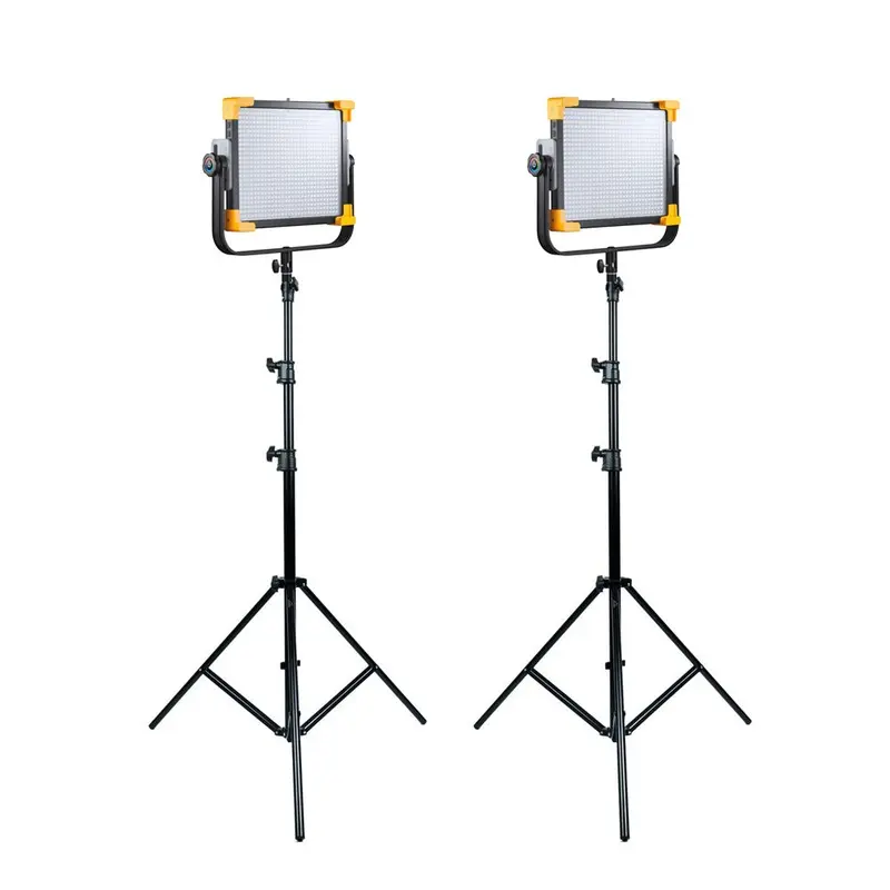 Indie Filmmaker Dual RGB LED Video Lighting Kit with Godox LD75R & Stand - Bundle