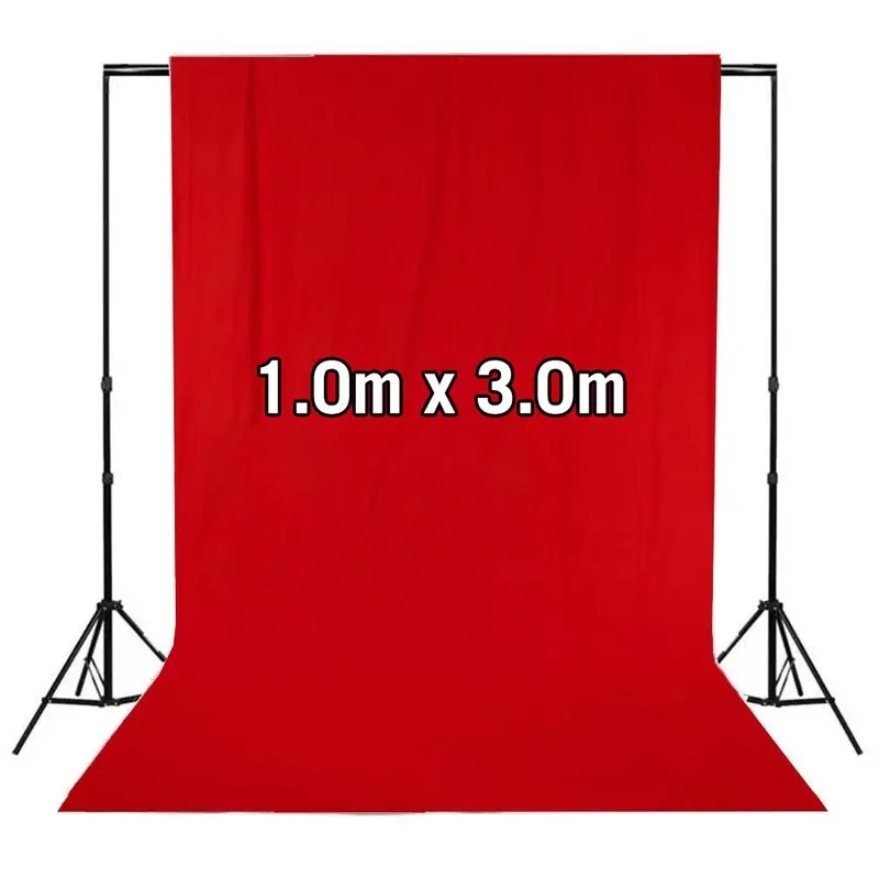 Solid Red 1.0 x 3.0M Cotton Muslin Backdrop