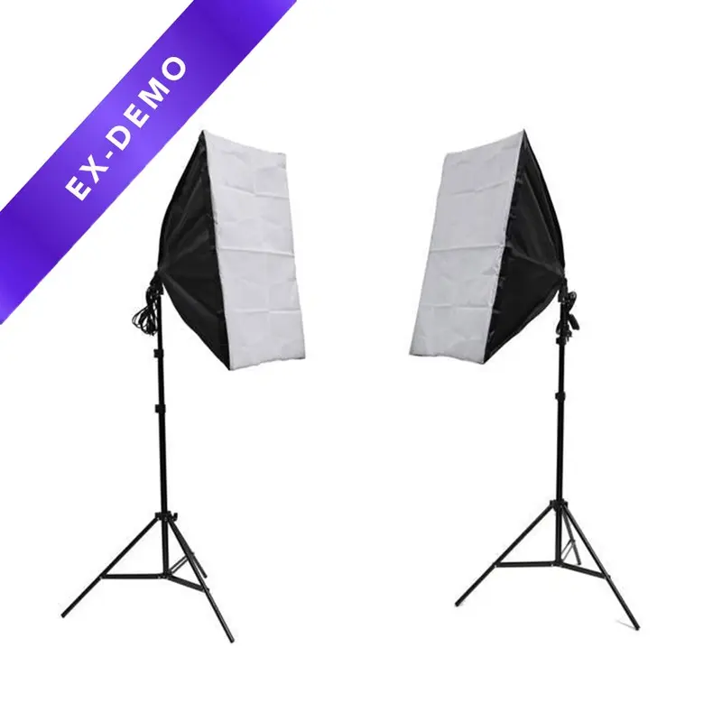 Volkwell Double Rectangle Softbox 2 x 135W Bulb Continuous Lighting Kit (DEMO STOCK)