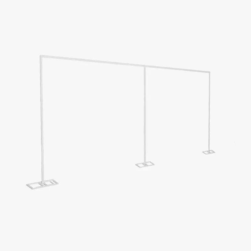 White 6m Metal Adjustable Events Backdrop Stand