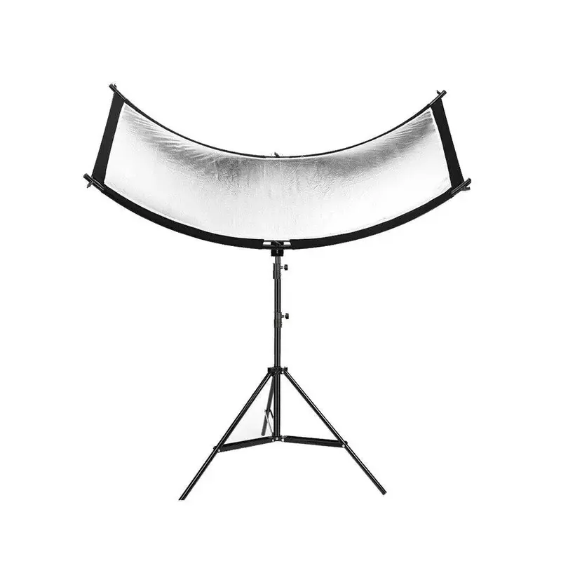 Curved 'Radiance Reflector Pro' with Stand For Portrait Photography (156x54cm)