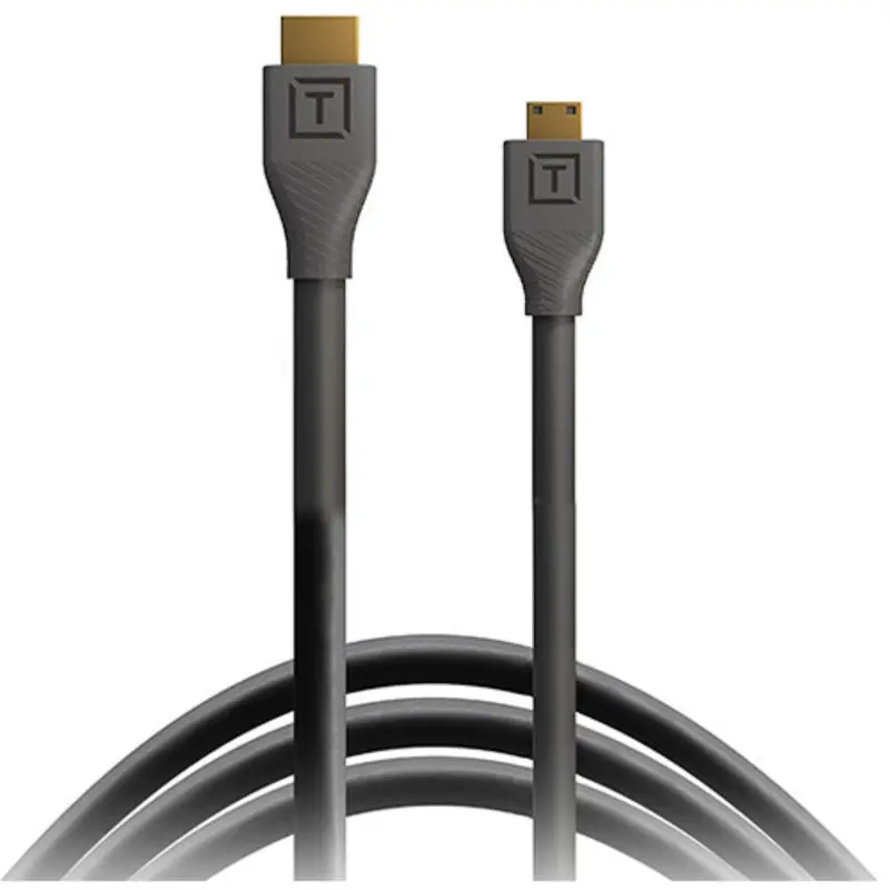 Tether Tools TetherPro Mini-HDMI to HDMI Cable with Ethernet (Black)