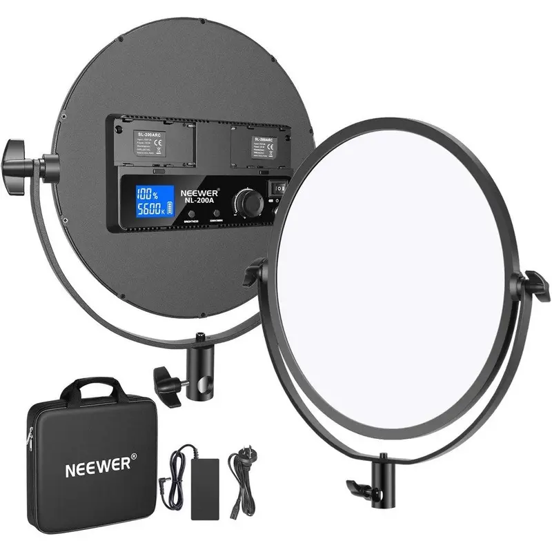 Neewer Round Bi-Colour LED Video Light (3200K - 5600K)
