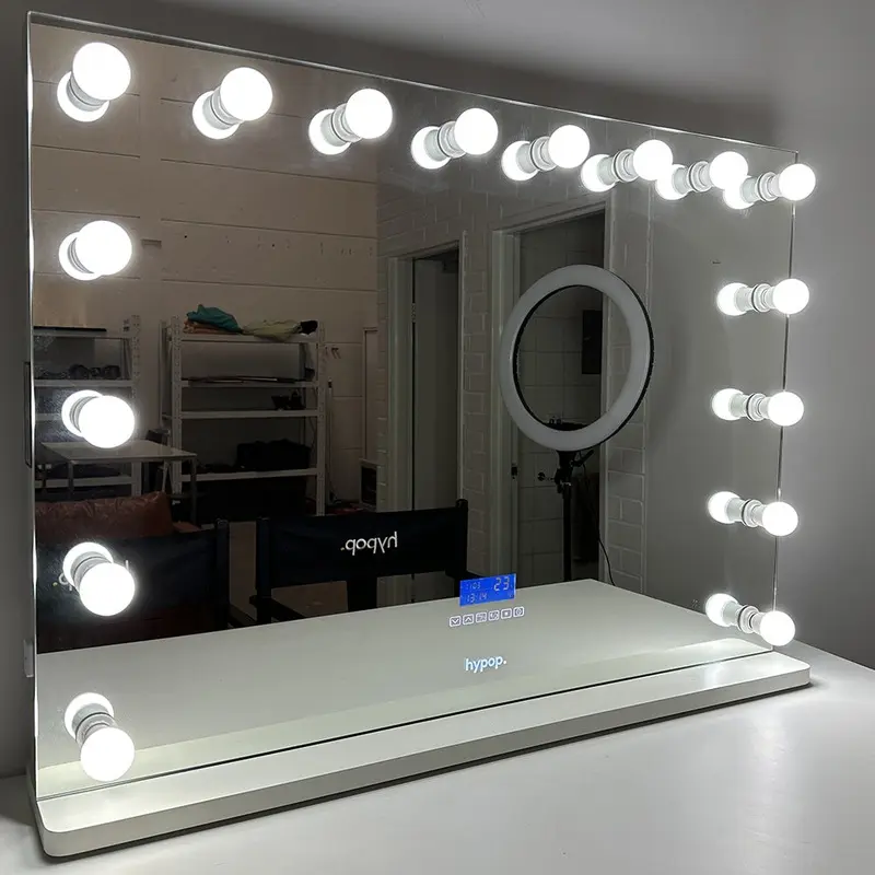 Hypop Hollywood Bluetooth Vanity XL LED Bulb Mirror 80cm x 110cm- White