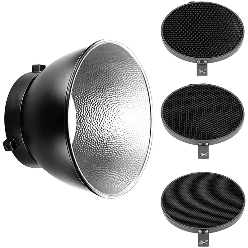 Honeycomb Grid Set (10, 30, 50) with 7" Reflector