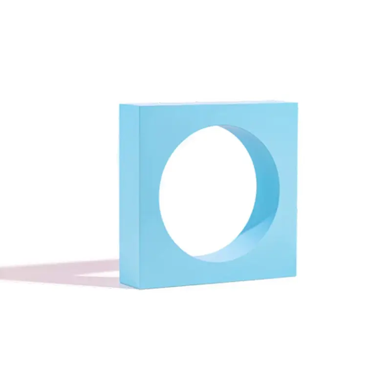 Propsyland Blue Square Circle Cut Out Block Styling Prop