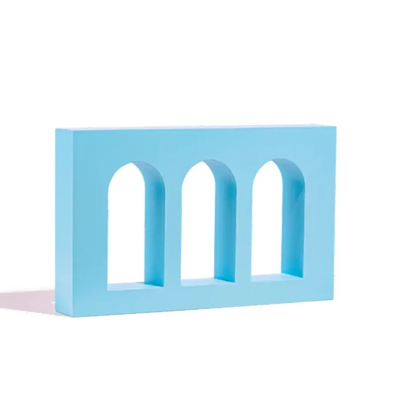 Propsyland Blue Triple Arched Raised Wall Styling Prop