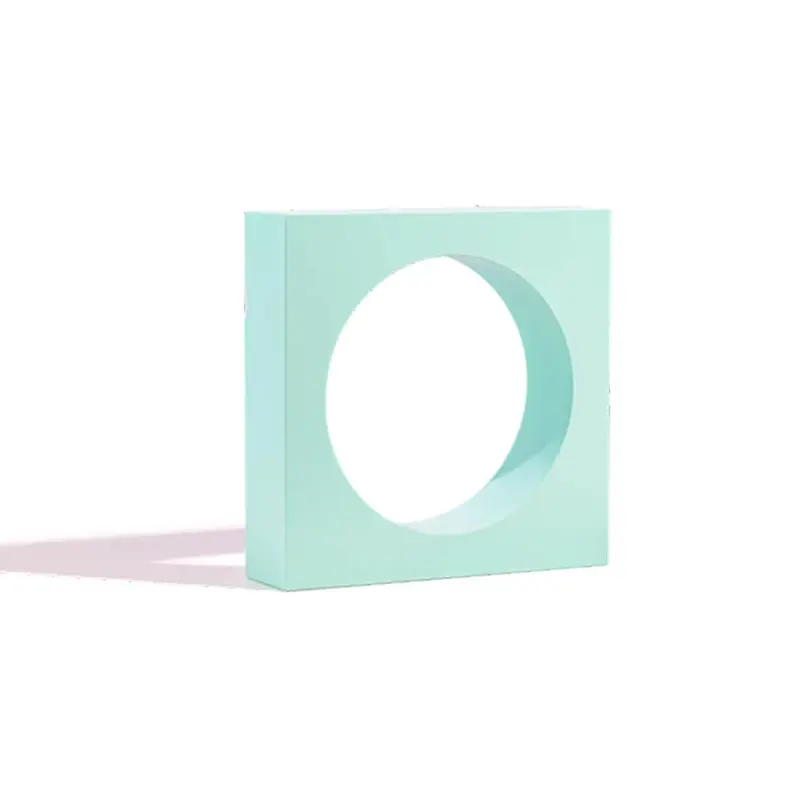 Propsyland Mint Green Square Circle Cut Out Block Styling Prop