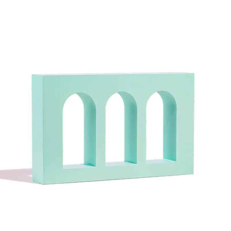 Propsyland Mint Green Triple Arched Raised Wall Styling Prop