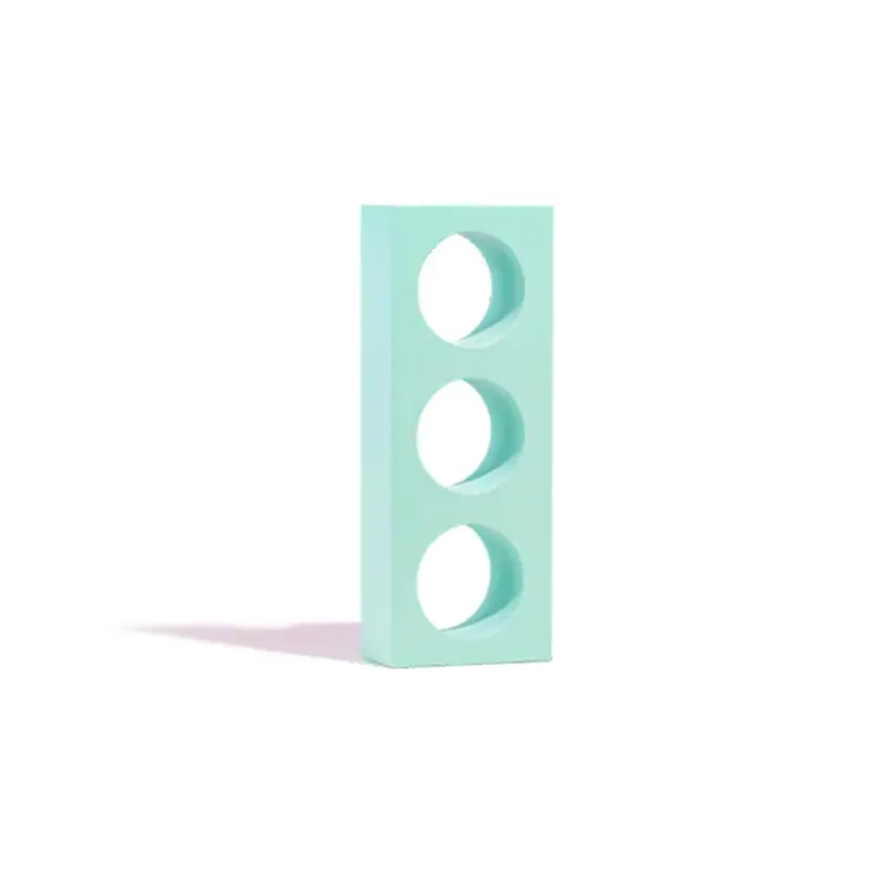 Propsyland Mint Green Triple Circle Cut Out Block Styling Prop