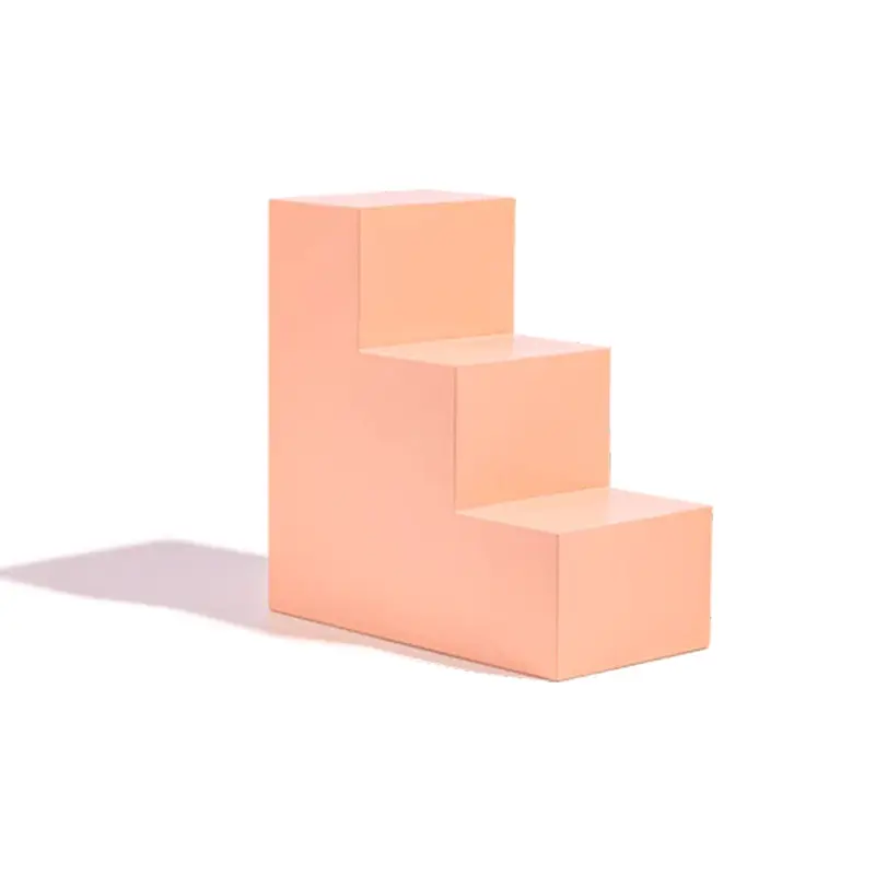 Propsyland Peach 3 Step Stair Block Styling Prop