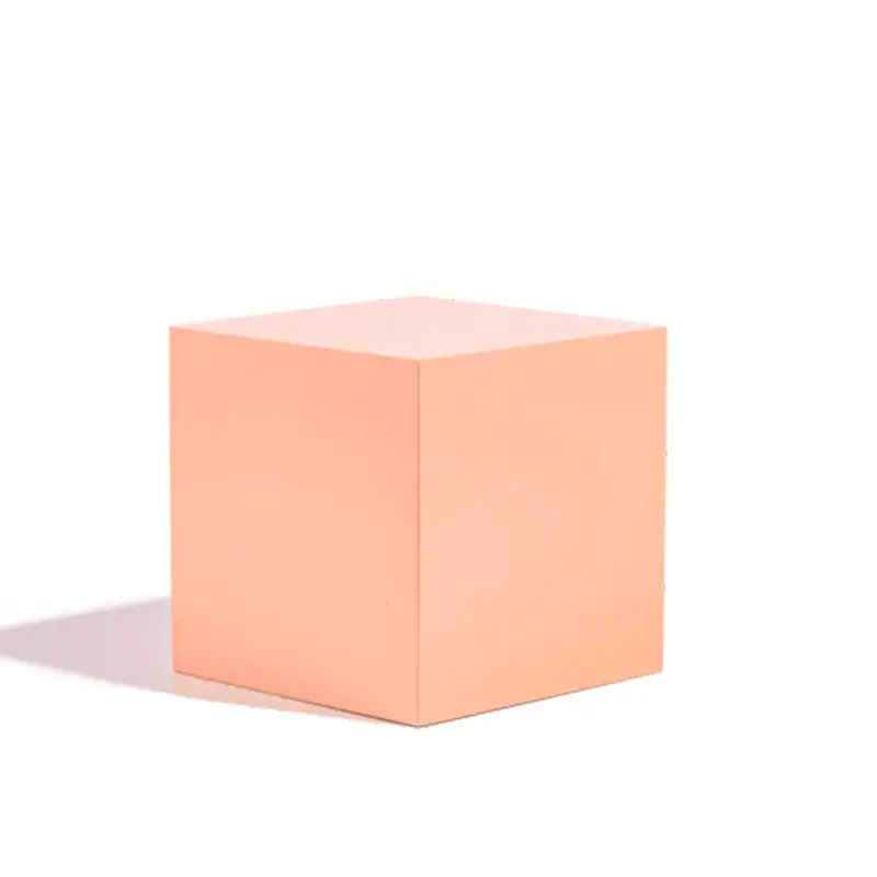 Propsyland Peach Large Cube Styling Prop