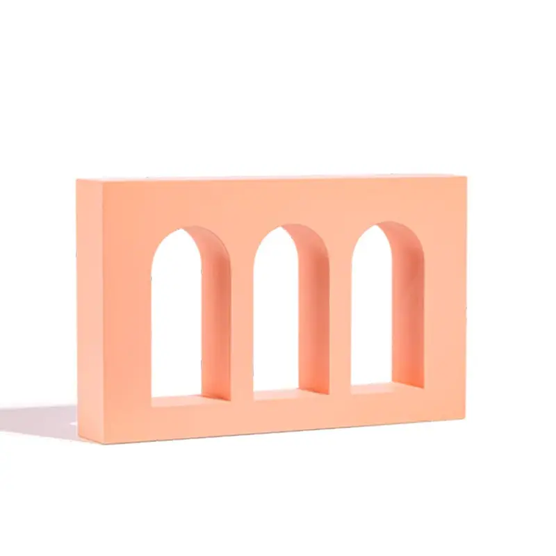 Propsyland Peach Triple Arched Raised Wall Styling Prop