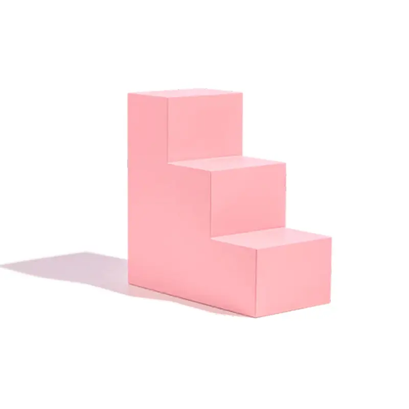 Propsyland Pink 3 Step Stair Block Styling Prop