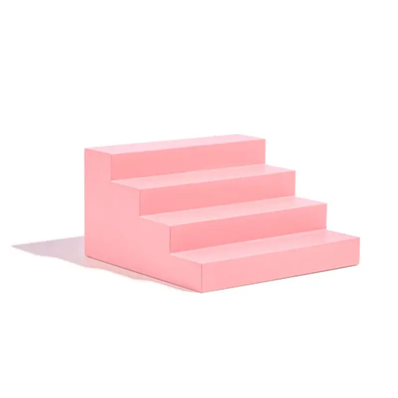 Propsyland Pink 4 Step Stair Block Styling Prop