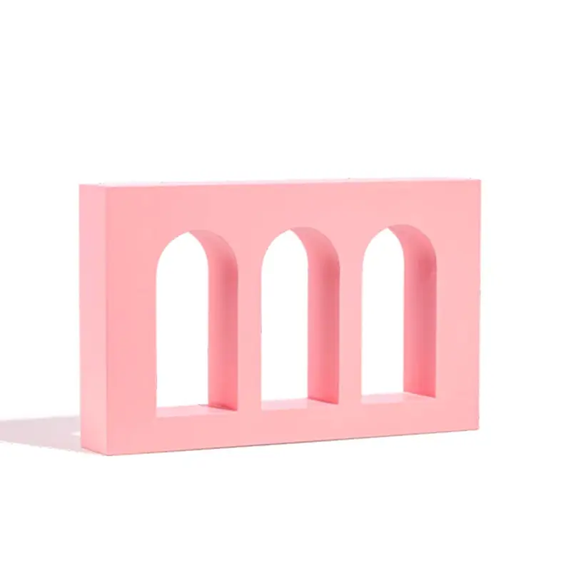 Propsyland Pink Triple Arched Raised Wall Styling Prop