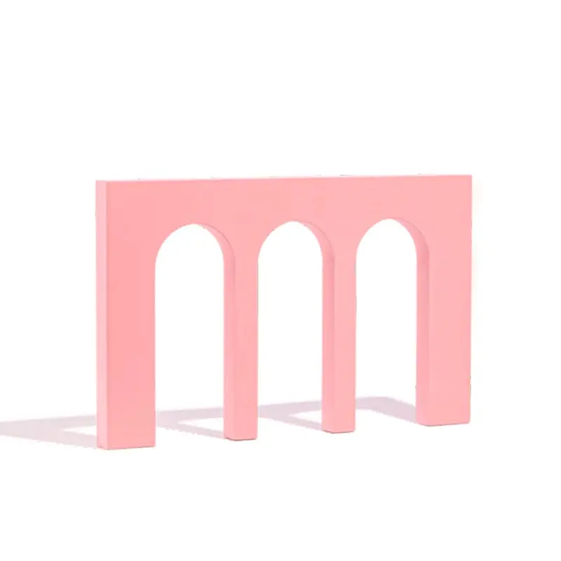 Propsyland Pink Triple Arched Wall Styling Prop