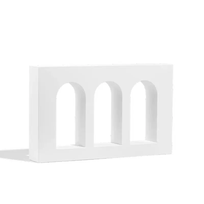 Propsyland White Triple Arched Raised Wall Styling Prop