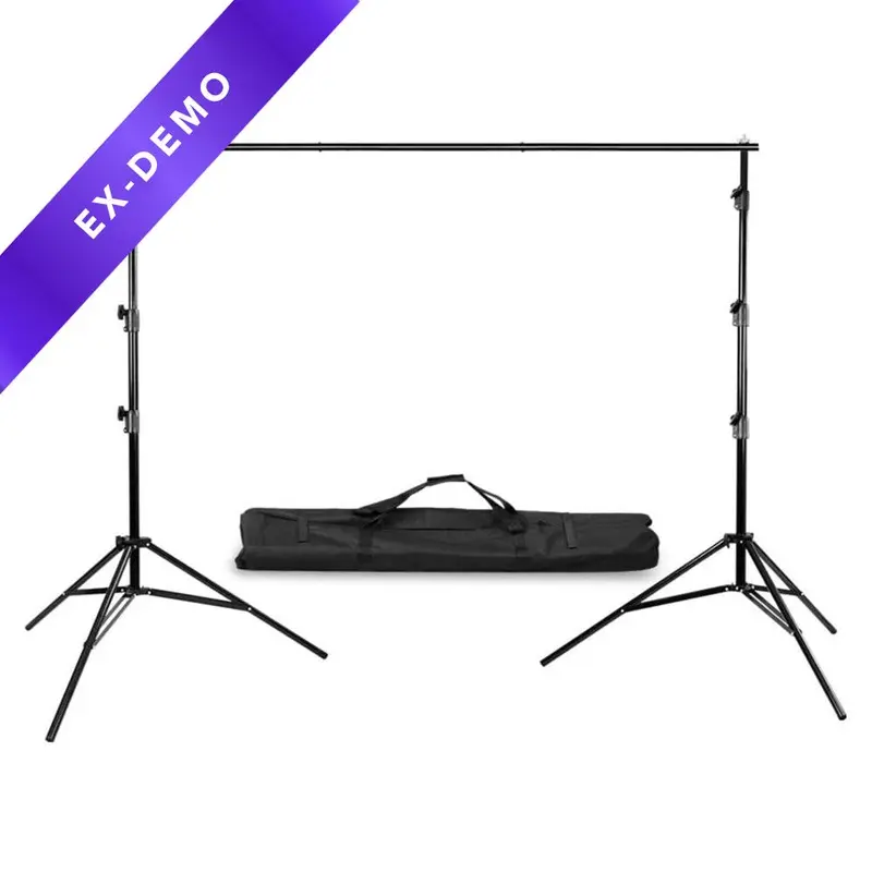 Backdrop Stand (3.1m x 3.0m) - Heavy Duty 8kg Load 4 Segment Crossbar (DEMO STOCK)