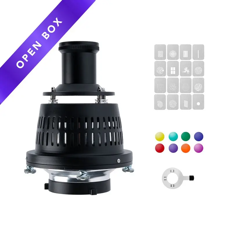 Optical Conical Snoot Spot Light Projection Gel Effects Kit for LEDs (Bowens) (OPEN BOX)