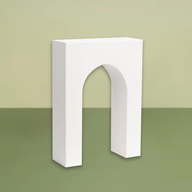 Spectrum White PRO.PROPS Styling Photography Prop - Single Arch