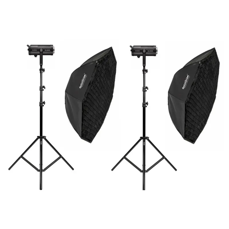Godox 2x SL300III LED Professional Studio Continuous Lighting Kit - Bundle