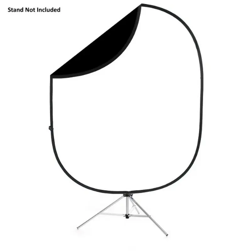 Savage Folding Black/White Collapsible 1.52m x 1.83m Backdrop