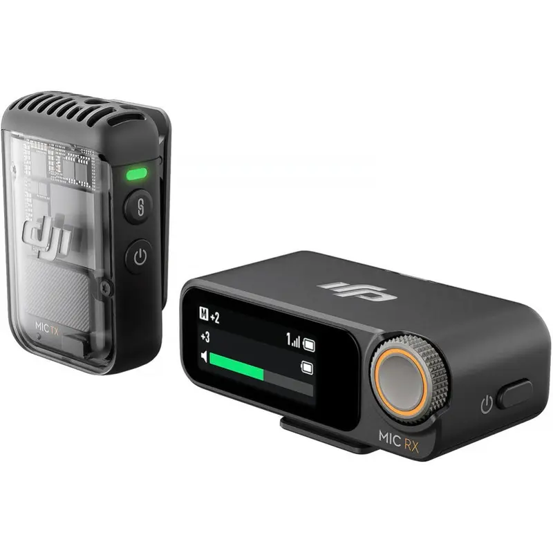 DJI Mic 2 Compact Wireless Microphone System/Recorder - (1 TX + 1 RX)